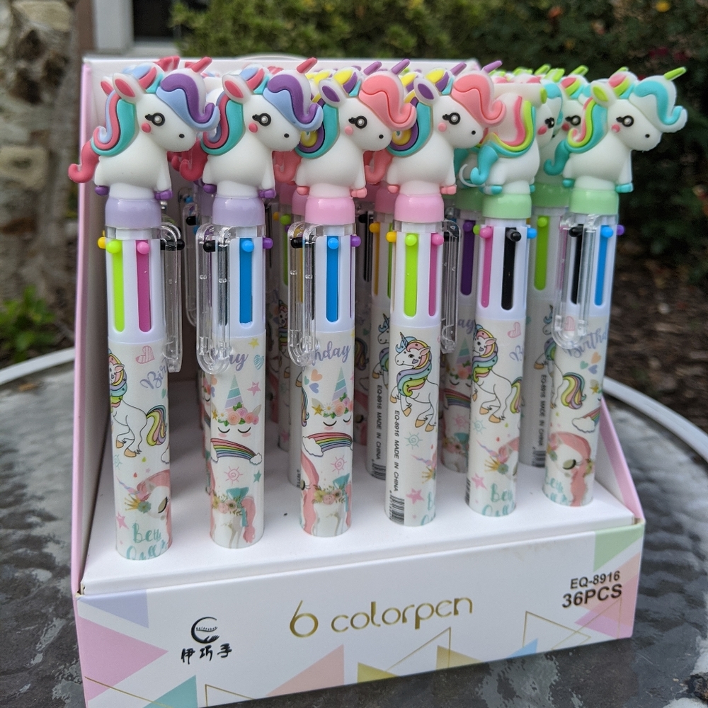 Unicorn 🦄 pens! Multi colored
